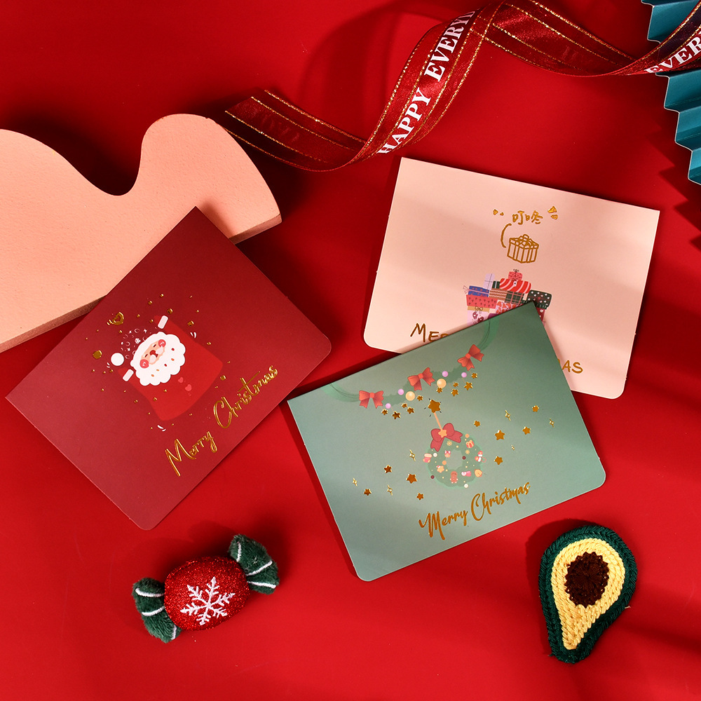Amazon Hot Sale Navidad tarjetas de felicitación inswind festivales tarjetas de felicitación de negocios tarjetas de regalo de acompañantes de alto nivel