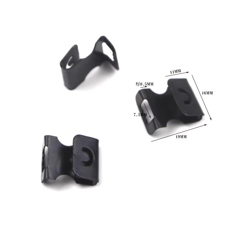 Thickened and Hardened Small Black S Hook Cross-Stitch Photo Frame Accessories Traceless Nail Tiger Buckle Photo Wall Photo Frame Wall Hook