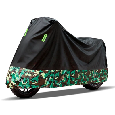 Car clothing — dustproof full-vehicle protective covers, wholesale - m1557595cm-black-on-top-camouflage-on-bottom