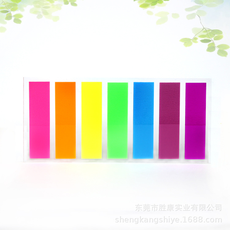 Yueda nota adhesiva transparente nota PET muy fino índice pegatinas estudiante papelería pegatinas fuente fábrica al por mayor envío gratuito