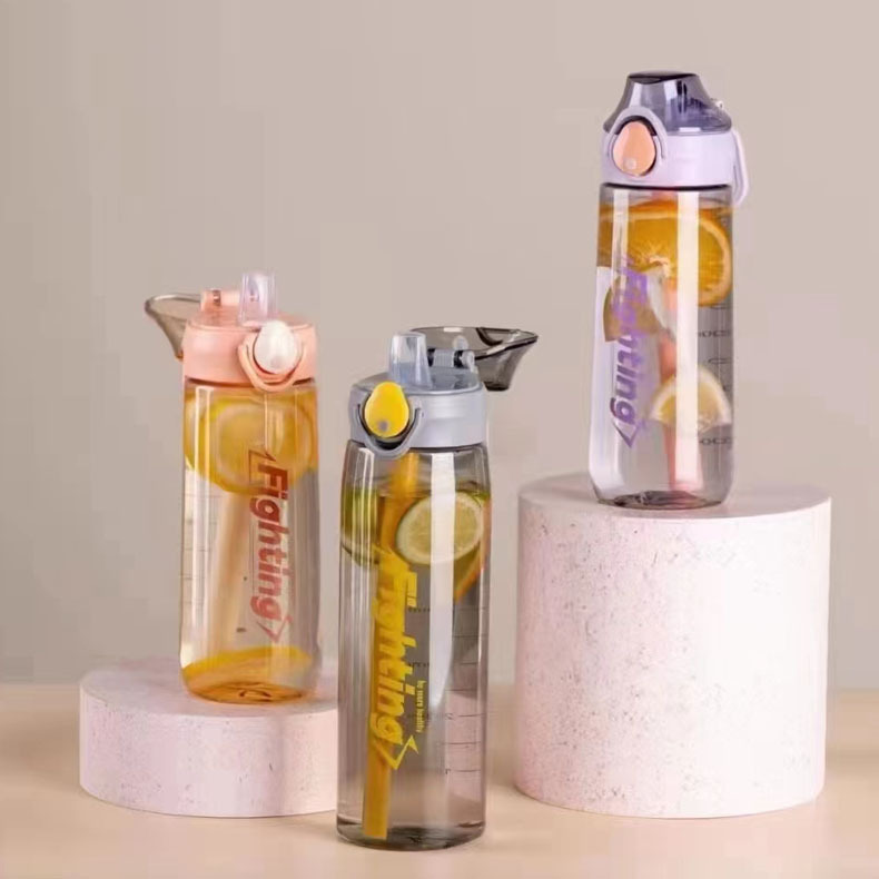 Tianyi 0937 de silicona pico de pato taza de plástico taza de paja estudiante deportes taza de agua al aire libre taza de agua portátil logotipo impreso