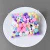 Macaron colored hair ball size mix [about 150]