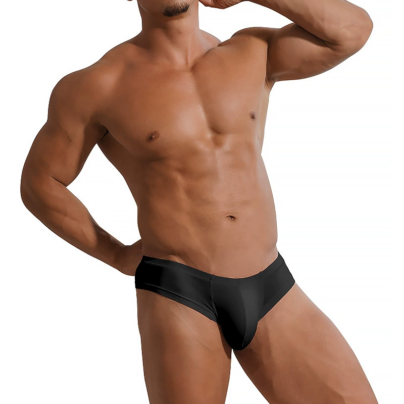 ADANNU мужские модальные трусы низкая талия sexy полупроця ч solid color брифсы мужской спортивный бесшовный AD325