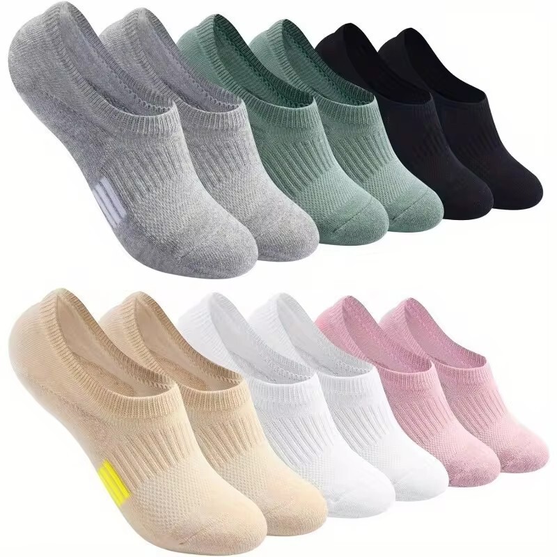 Amazon Cross-Border Hot-Selling Summer Large Size Simple Boat Socks Invisible Socks Casual Sports Shallow Socks