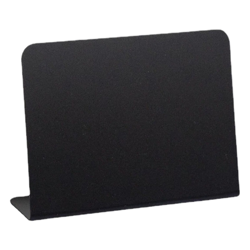 Mini pizarra pequeña mesa de escritorio de fiesta de plástico soporte de pantalla para el hogar en forma de L etiqueta de la superficie de la mesa puede borrar la etiqueta de precio