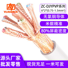 祥林牌计算机电缆ZCDJYPVP6对12*0.75/1.5纯铜网总屏蔽分屏蔽税运