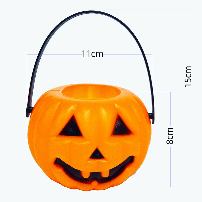 Украшения для тыквы Хэллоуина в виде фонарика, ручные пластиковые jack-o-lanterns, размеры 7/11/17 см, с различными лицами