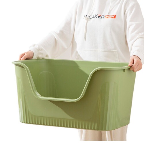 Cross-border giant cat litter box open all-in-one extra large cat toilet semi-enclosed anti-sand anti-splash cat litter box