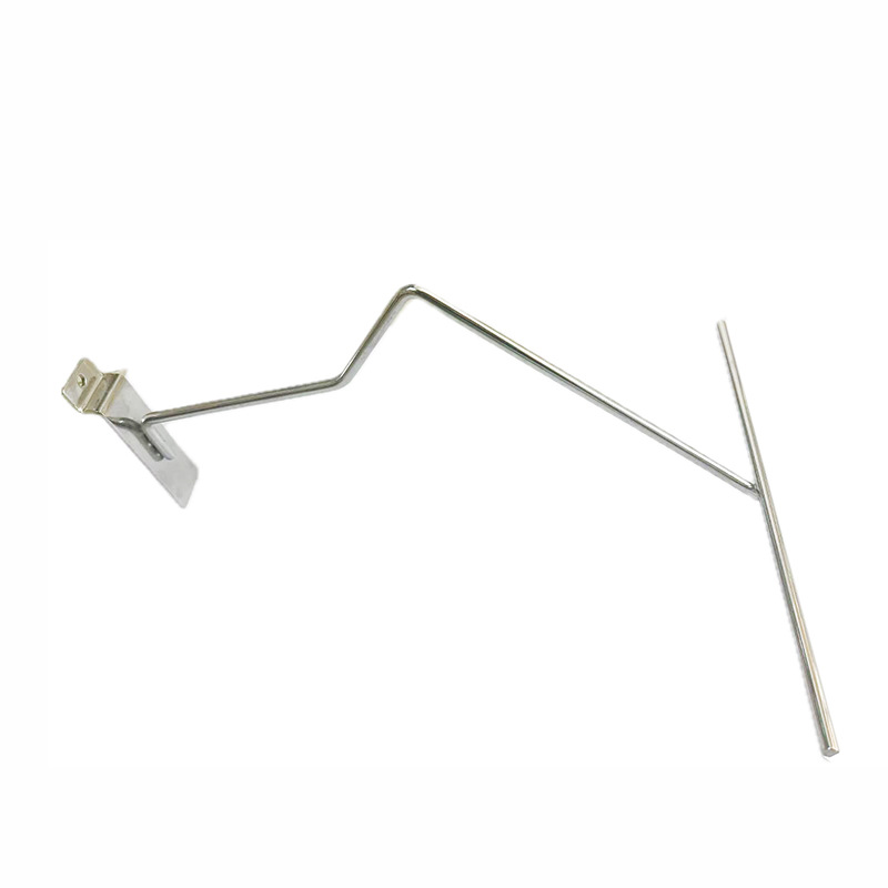 Gancho de almacenamiento de sombrero negro cromado ferroeléctrico de 300mm ranura placa de sombrero marco de hardware casero tarjeta de aluminio simple gancho de sombrero