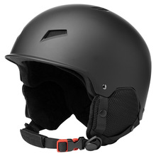 新款滑雪頭盔防風護耳保暖成人定制款單雙板雪盔騎行頭盔冬季雪盔