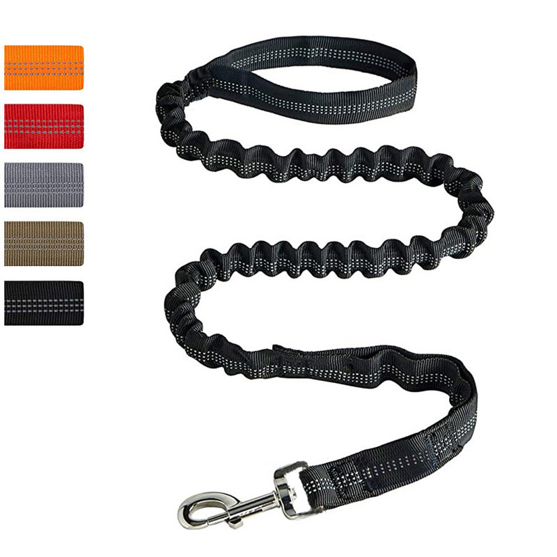 Medium and large dog leash elastic buffer training dog leash explosion-proof car dog leash cross-border wholesale