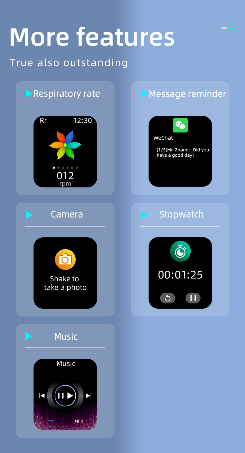 KS03 smartwatch: Blood lipid, heart rate, blood sugar, uric acid, blood oxygen, electrocardiogram, sleep monitoring, fitness band watch undefined