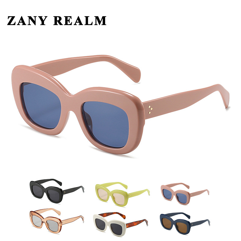 Nuevo retro de mediados de-antigua celebridad de Internet en vivo gafas de sol de ojo de gato arroz pasta de frijol de uñas en polvo gran marco chica caliente gafas de sol fabricante en stock