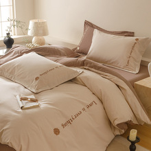 a类磨毛长绒棉四件套纯棉2025新款轻奢感主卧室床笠被套