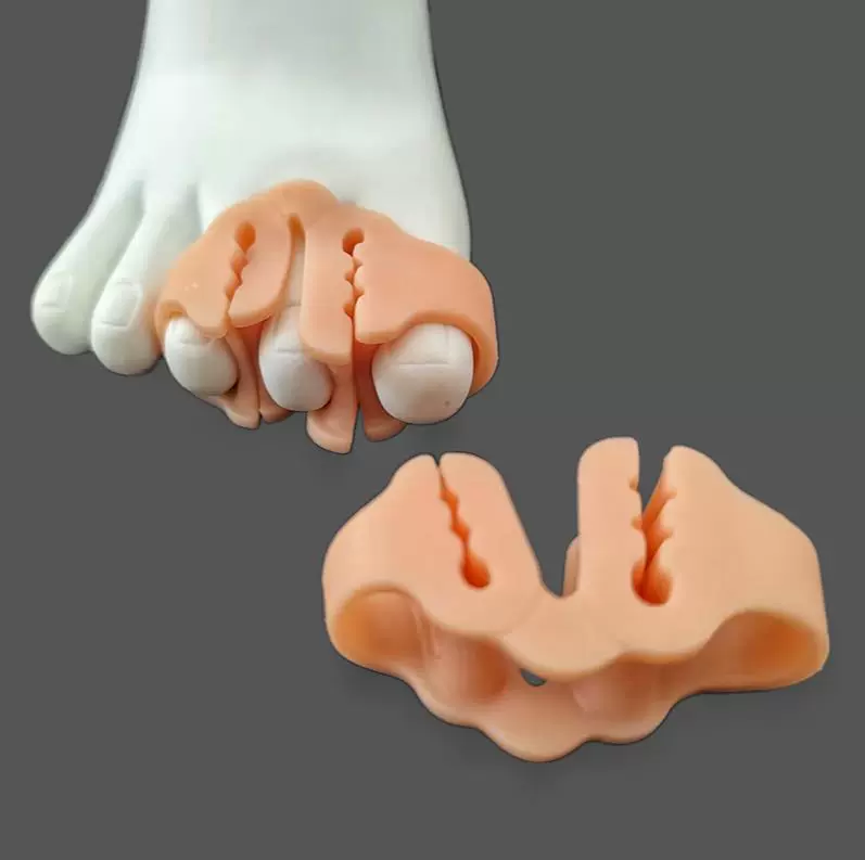 Два утка клюв с тремя отверстиями для пальцев силиконовый палец для разделения ног