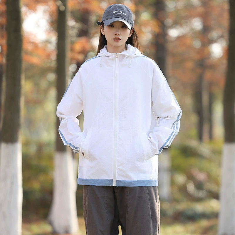 Источник производителя горная солнцезащитная одежда женская летняя новая ультрафиолетовая защита с длинными рукавами и тонкая куртка с капюшоном мужская 7706