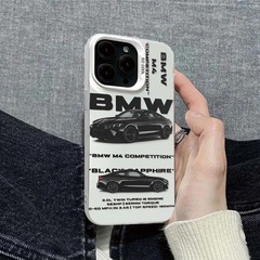 iPhone16promax 携帯電話ケース Apple 15 新しい 14Plus プレミアム 12promax に適したブラック BMW