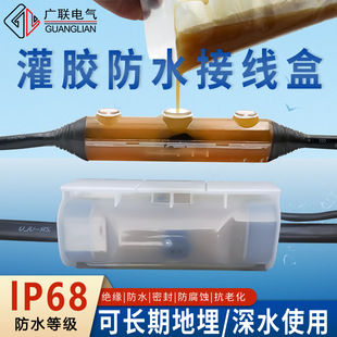 Glue-Filled Junction Box Outdoor Street Light Cable Underground Underwater Intermediate Joint Protective Sleeve Glue-Injection Sealing Box