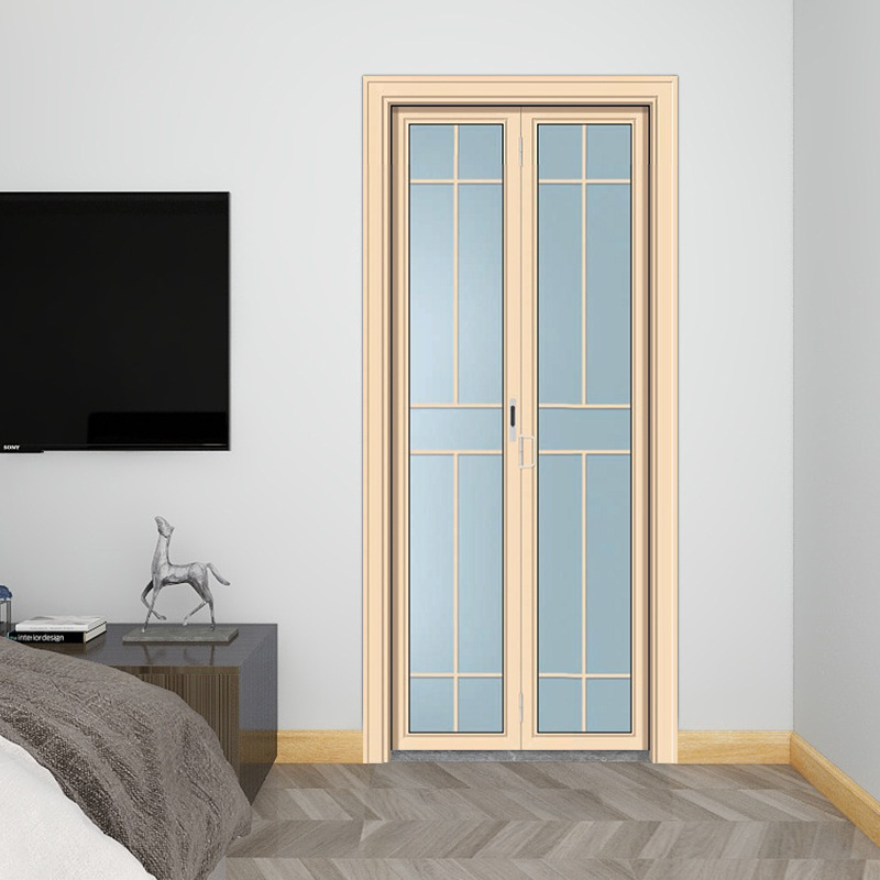 百順邦 廠家直銷鋁合金小折疊門鋼化玻璃陽台門衛生間廚房門廣州