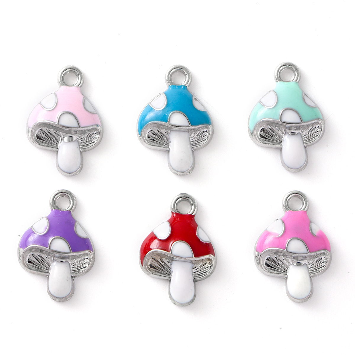 2g Weight Pendant Jewelry Making Type 10 * 15mm Jewelry Making Size DIY Jewelry Accessories, Bracelets, Earrings, Keychain Classification 1 Piece Quantity Alloy Material Cartoon, Mushroom Pattern All Seasons Season Cute Style Enamel, Enamel Craft 1 Piece 10 * 15mm Alloy Cartoon Mushroom Pendant DIY Jewelry Accessories Bracelets Earrings 4