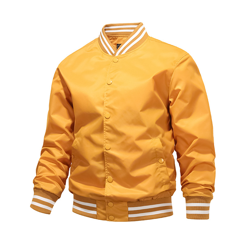 Algodón / color delgado chaqueta de piloto de béisbol hombre chaqueta de pareja chaqueta de trabajo de moda