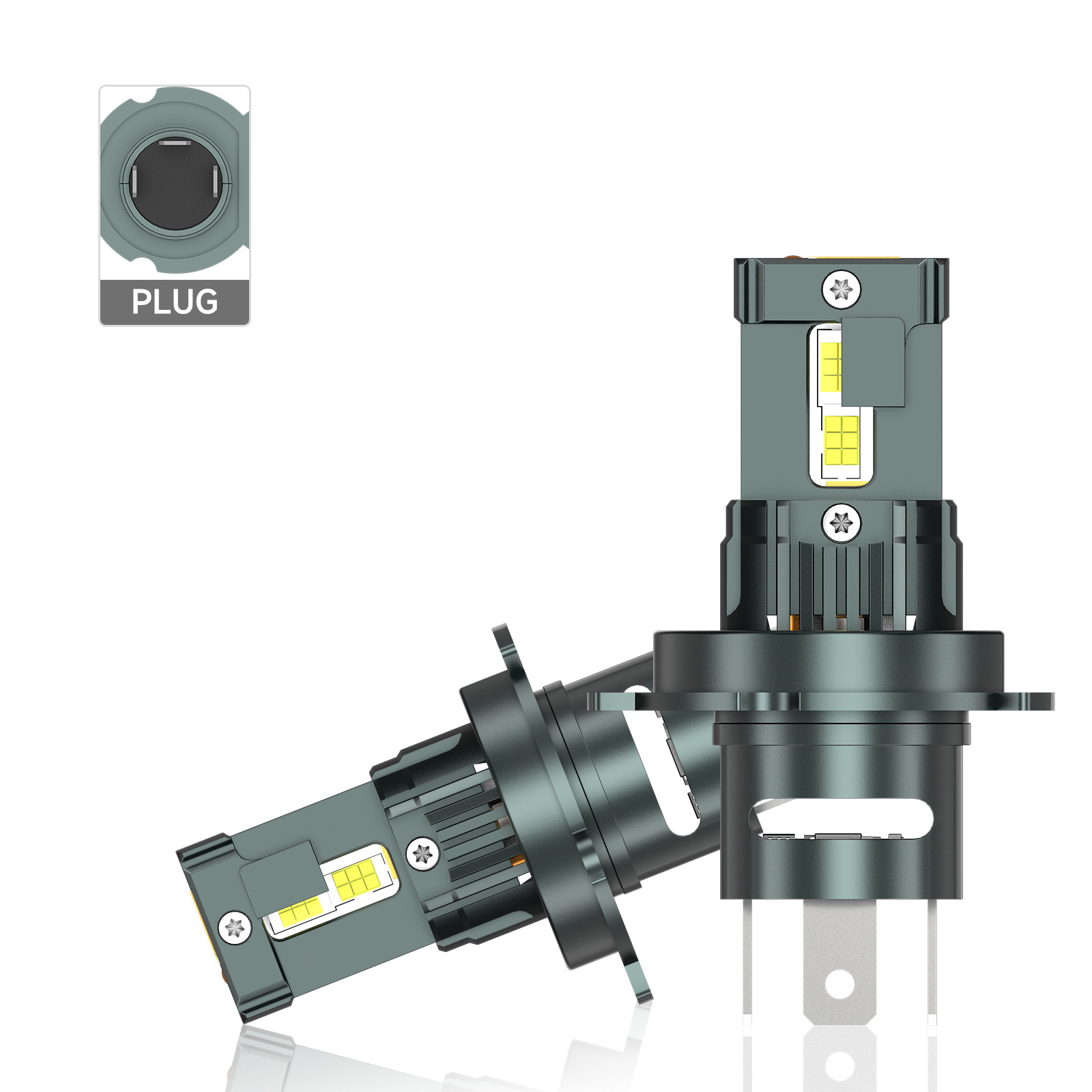 SENROBO transfronterizo venta caliente automóvil condujo faro H7 enchufe directo de alto brillo H4 cerca de alto brillo integrado image 12