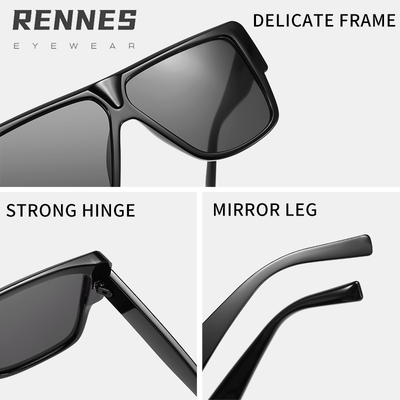 Nuevo marco cuadrado transfronterizo europeo y americano, gafas de sol pequeñas de moda, gafas de sol para conducir al aire libre, gafas de sol, celebridades de Internet, las mismas gafas de sol