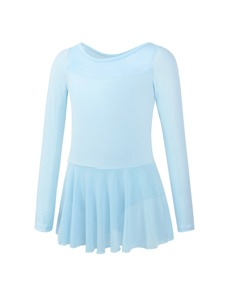 Mono de Ballet para Niñas, Leotardo de Danza para Niñas, Mono de Malla de Manga Corta para Niñas, Ropa de Entrenamiento Corporal para Niñas