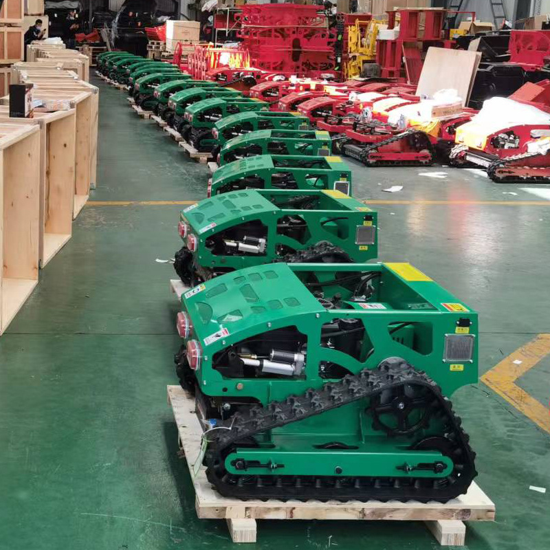 工厂直售小型遥控割草机 7.5马力燃油割草机 出口印尼履带割草机