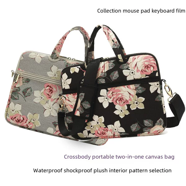 Kayond Laptop Sleeve Satchel Shoulder Bag 11 Inches 12 Inches 13.3 Inches 14inch 15.6inch Computer Bag