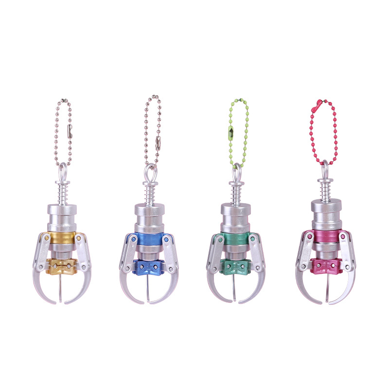 Máquina de garras creativa transfronteriza, pinza, pinza, pinza, pinza, pinza, pinza, mini color, llavero de aleación, colgante, juguete