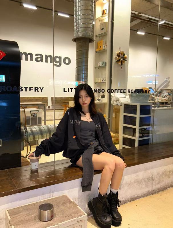 25南油新款美式街头印花春秋运动拉链棒球服|undefined