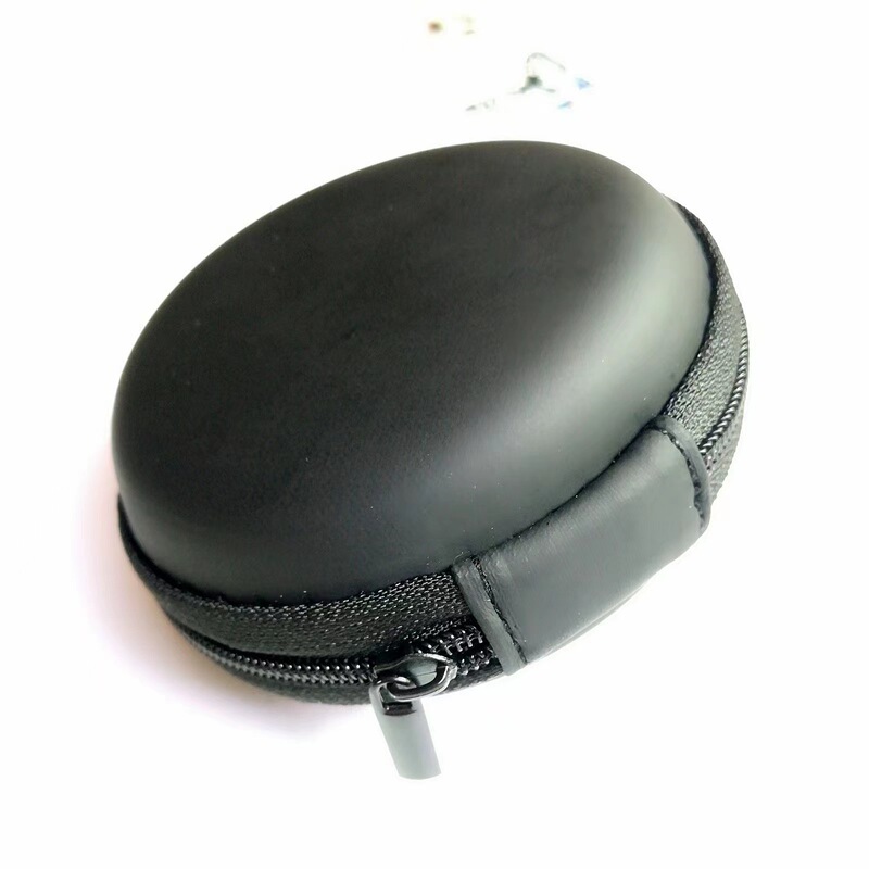 Eva Headphone Bag, Neutral Round Wired Headphone Cosmetics Bag, Data Cable Zipper Box, Bluetooth Headphone Bag.