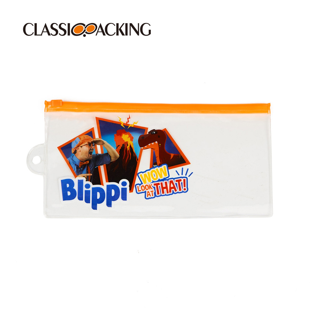 Fábrica al por mayor impermeable PVC plástico bolsa de almacenamiento portátil simple bolsa de lavado transparente a prueba de polvo bolsa de cremallera