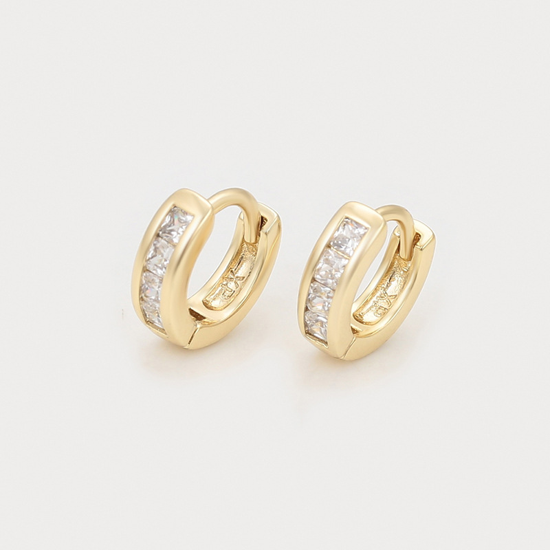 Chapado en oro de 14k - Blanco