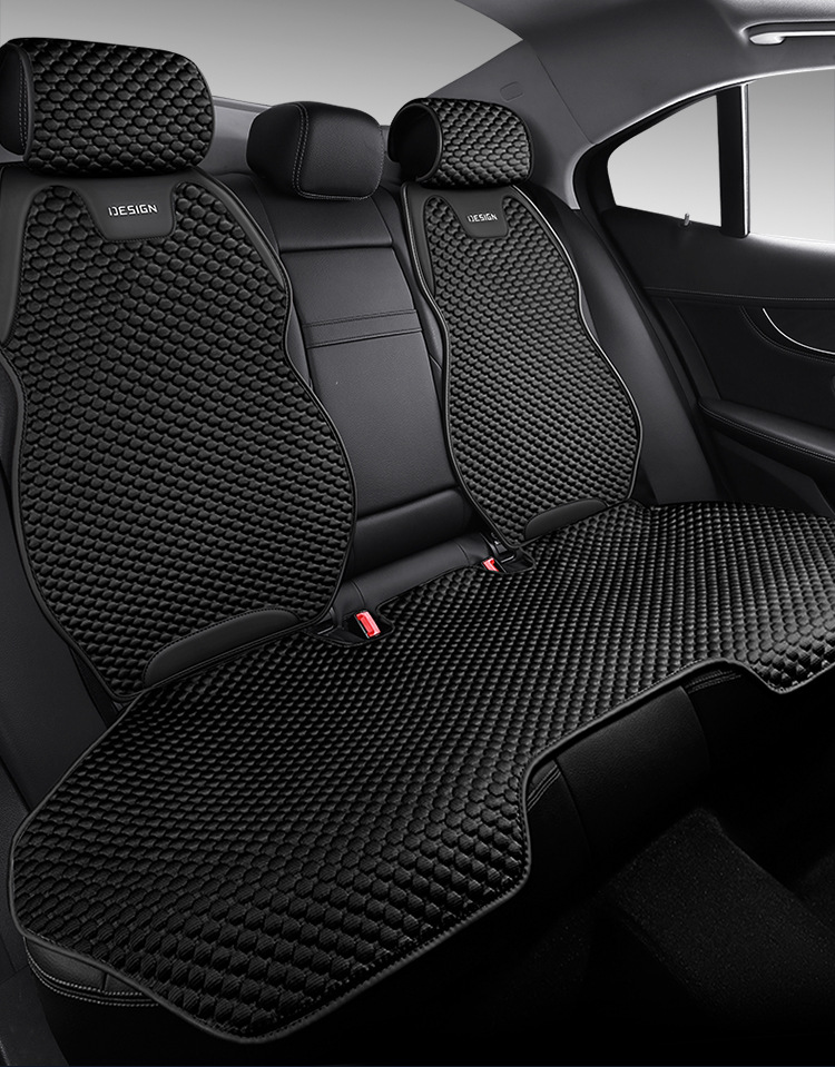 2024 New Ice Bean Four Seasons Non-Slip Saddle Car Seat Cushion