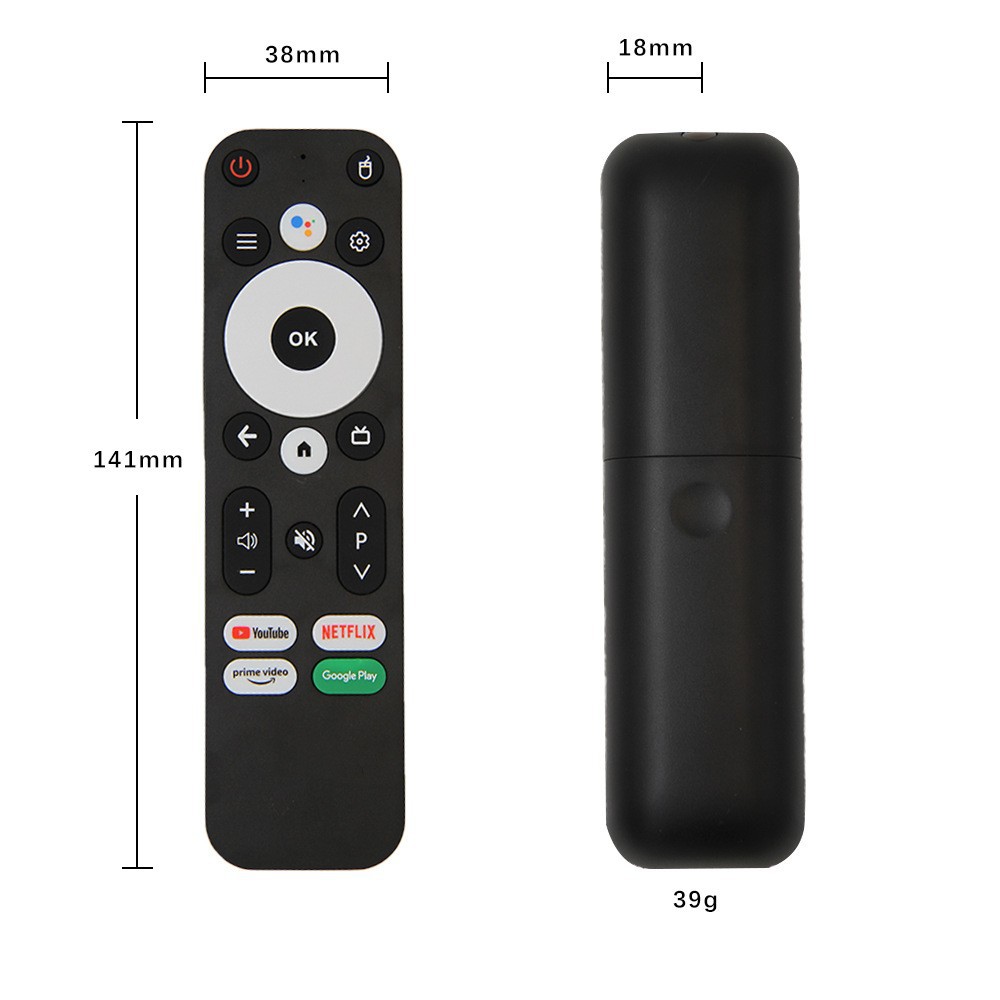Control Remoto por Voz Bluetooth e Infrarrojos Compatible con Google/Onn Android TV Box G9N9N