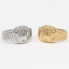 R1675 外贸饰品批发 欧美个性时尚简约皇冠男士钛钢戒指