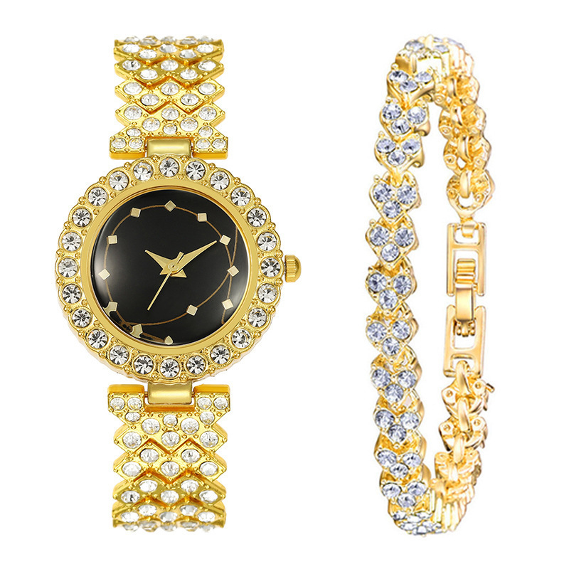 Golden black thread + bracelet