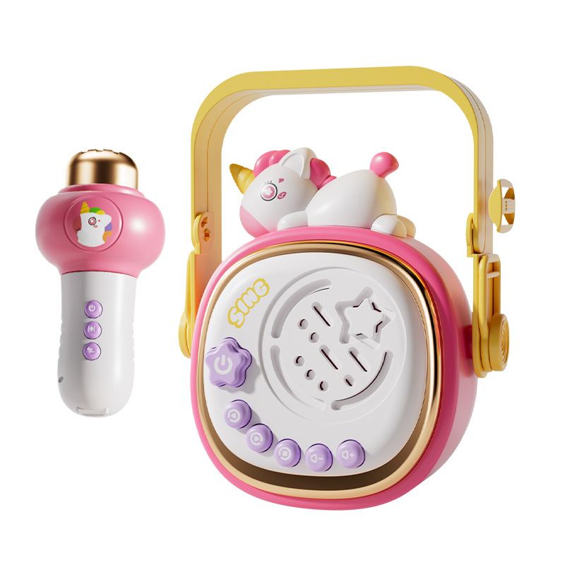 Juguetes para niños cantando micrófono para bebés micrófono Bluetooth sonido amplificación K canción para niños karaoke interactivo