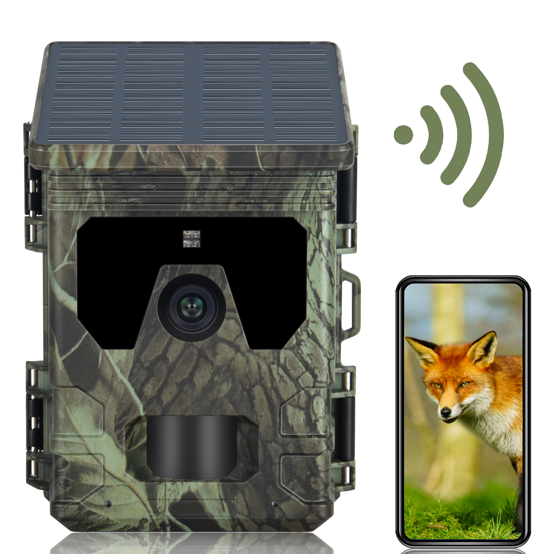 4K户外追踪相机WiFi600Pro 带APP 太阳能供电续航时间长