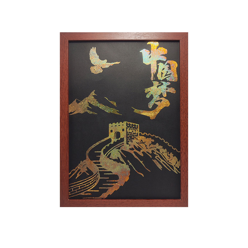 diy金箔画社区沙龙团建活动材料包拓印手工烧箔画社区学校批发|undefined