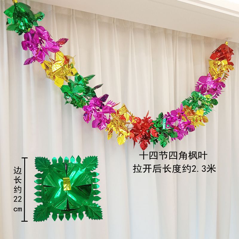 Funeral trefilado adornos de cinta multiplicidad color brillante hoja de arce melocotón corazón moneda de cobre manzana girasol