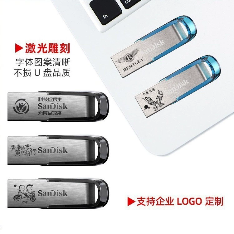 Sandisk, высокий скорости металлический совместимый USB флеш-накопитель, 016G, G32, 32G, G64, 64G, оптом
