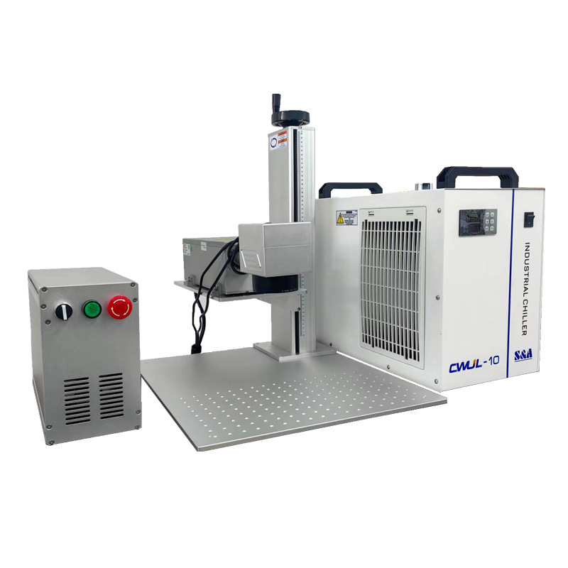 UV máquina de marcado láser de cerámica de vidrio ABS cargador máquina de grabado láser fecha QR impresora de inyección de tinta