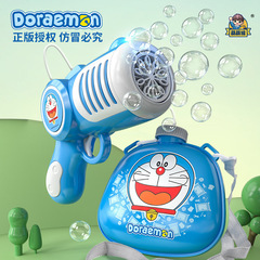 正版授權哆啦A夢背包泡泡機全自動兒童玩具春遊戶外燈光泡泡機