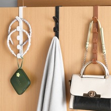 小款宿舍门背式挂架门后挂钩衣帽钩免打孔门后挂衣架橱柜衣柜衣钩