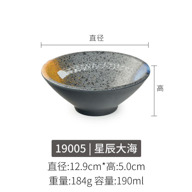 メラミン小ボウル業務用和食器 5 インチライスボウルスープボウルクリエイティブ模造磁器レトロ笠ボウルデザートボウル|undefined