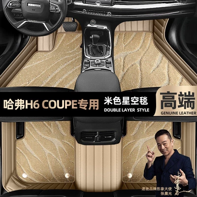 suitable for Haval H6 Coupe Ayaqaltılar (Kovriklər) - beige-leather-beige-starry-sky-blanket-double-layer
