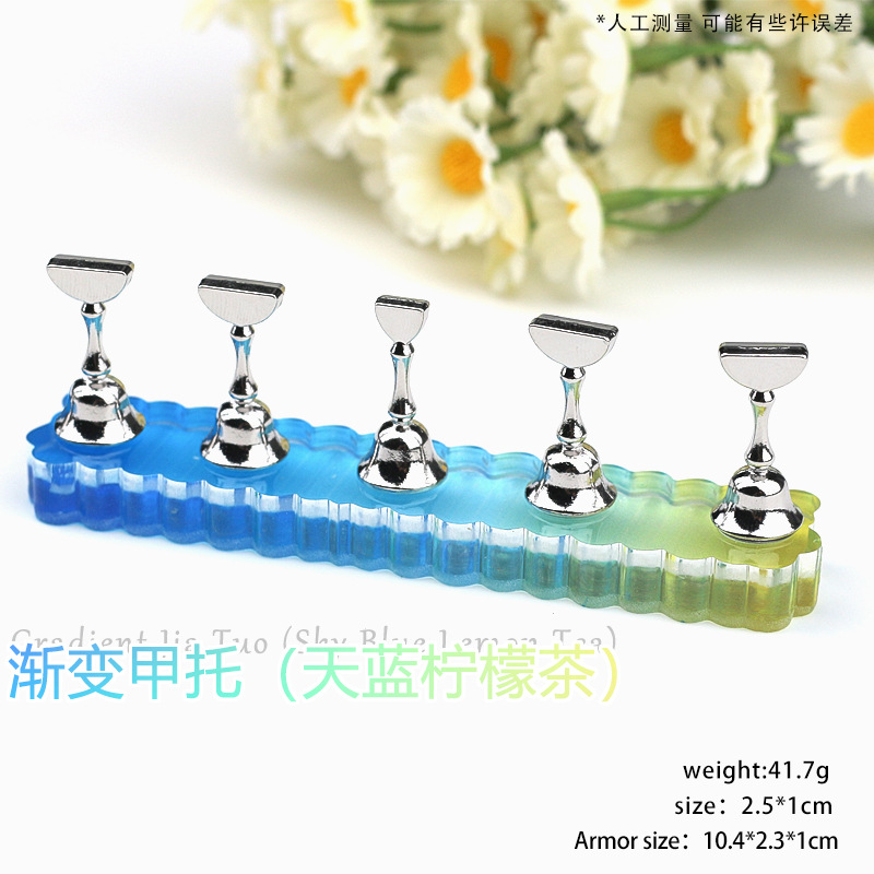 Usar herramientas de uñas, práctica de uñas, soporte para uñas, hada, fantasía, base acrílica Aurora, soporte para uñas, soporte para piezas de ajedrez, soporte para exhibición